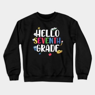 Hello Seventh Grade Crewneck Sweatshirt